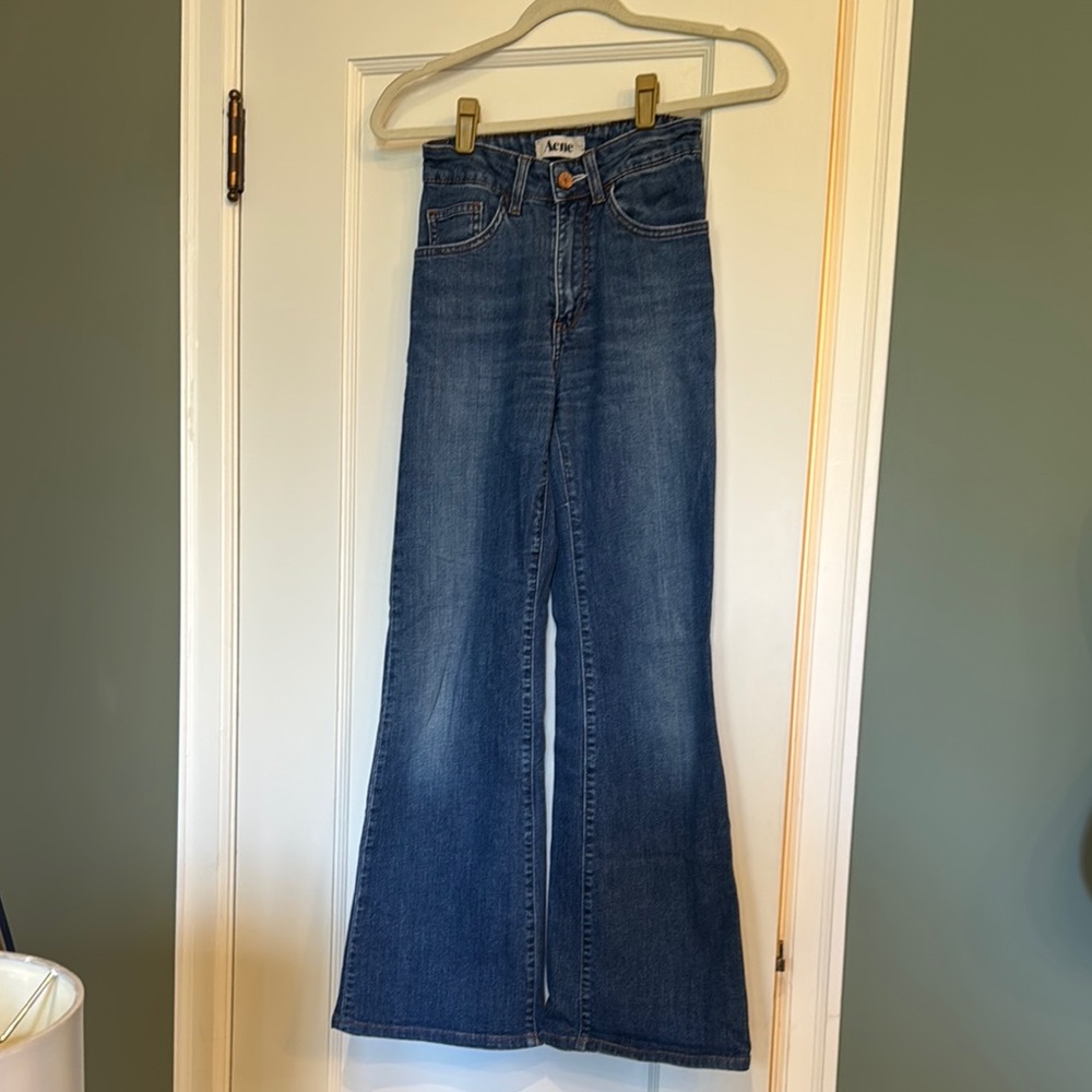 Acne Blue Flare Denim Jeans